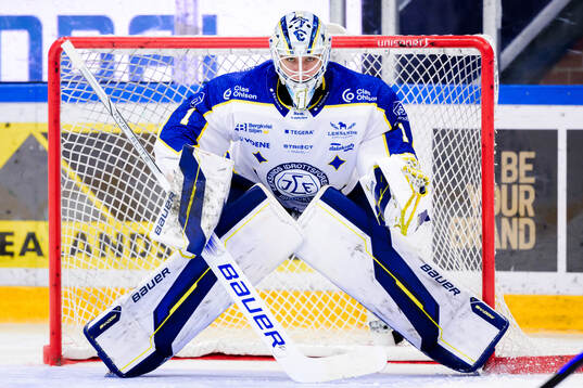 Leksands målvakt Marcus Gidlöf