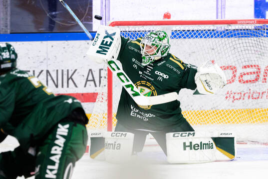 Färjestads målvakt Maxime Lagacé