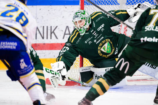 Färjestads målvakt Maxime Lagacé