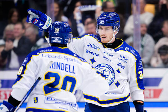 Leksands Peter Cehlarik jublar