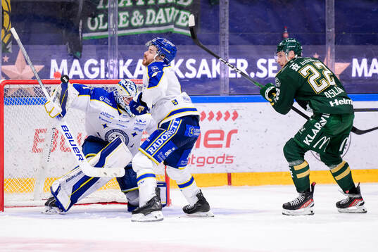 Leksands Matt Caito och Färjestads Per Åslund