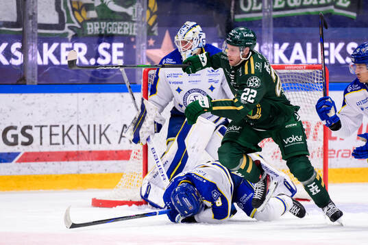 Leksands Matt Caito och Färjestads Per Åslund
