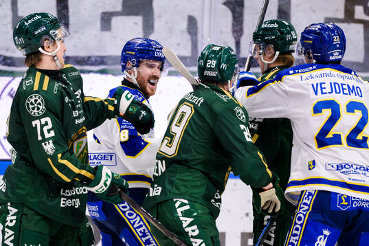 Leksands Matt Caito och Färjestads Lucas Forsell