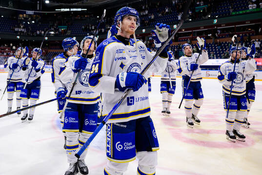 Leksands Peter Cehlarik jublar