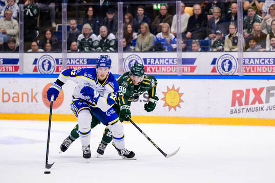 Leksands Lukas Vejdemo och Färjestads Marian Studenic