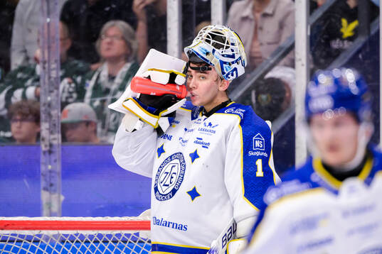Leksands målvakt Marcus Gidlöf