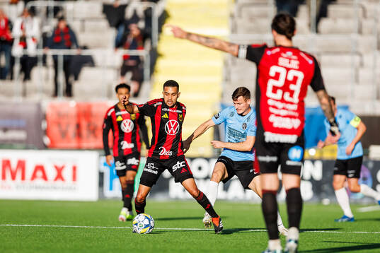 Östersunds Erick Brendon Pinheiro Da Silva och Landskronas