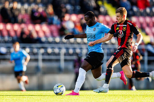 Landskronas Kofi Asare och Östersunds Mykola Musolitin