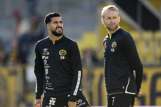 Elfsborgs Rami Kaib och Johan Larsson