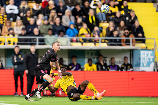 Häckens Marius Lode och Elfsborgs Jalal Abdullai