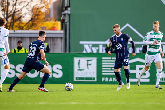 Malmö FFs Lasse Berg Johnsen och Anders Christiansen
