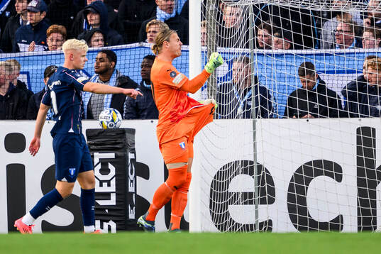 Malmö FFs målvakt Johan Dahlin