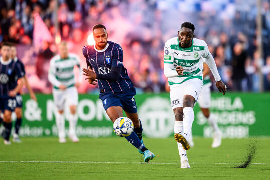 Malmö FFs Isaac Kiese Thelin och Västerås Frederic