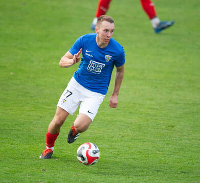 Balkans Alexander Pavlovic i matchen i division 2 mellan