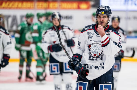 Linköpings Lance Bouma deppar och