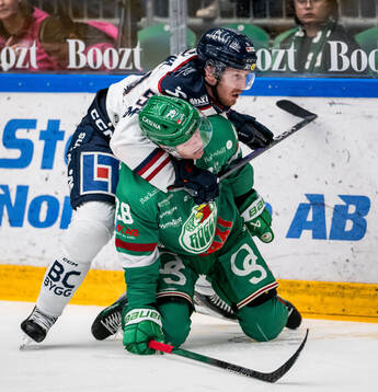 Linköpings Arvid Aronsson och Rögles Anton Bengtsson