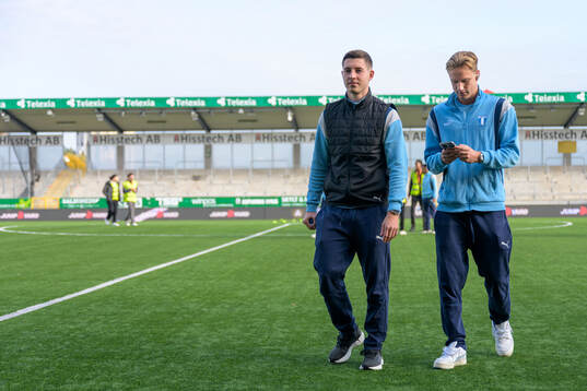 Malmö FFs Lasse Berg Johnsen och Erik Botheim