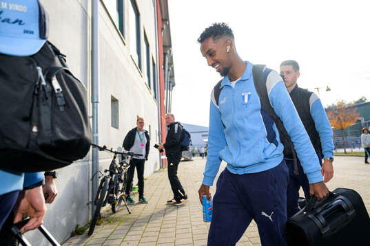Malmö FFs Taha Ali  anländer