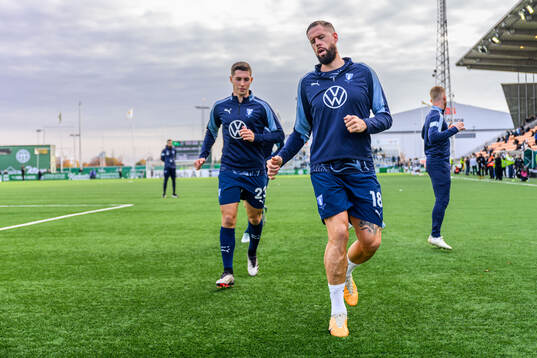 Malmö FFs Lasse Berg Johnsen och Pontus Jansson