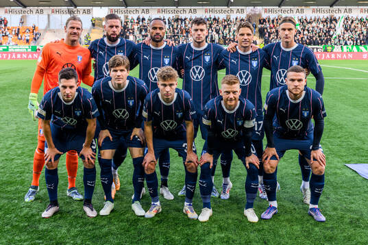 Malmö FFs målvakt Johan Dahlin, Pontus Jansson, Isaac