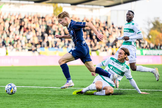 Malmö FFs Hugo Bolin och Västerås Gustav Granath