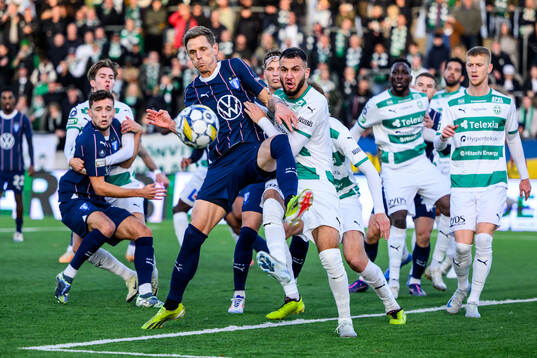 Malmö FFs Søren Rieks och Västerås Isak Jönsson