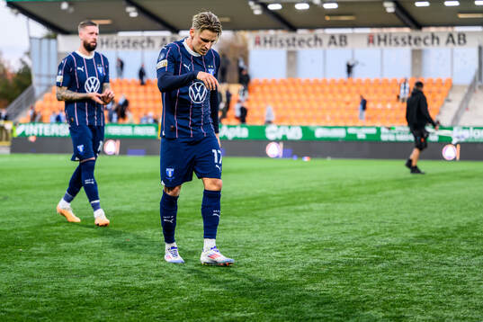 Malmö FFs Jens Stryger Larsen och Søren Rieks deppar