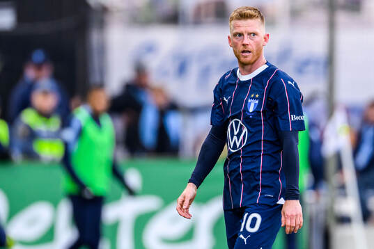 Malmö FFs Anders Christiansen deppar