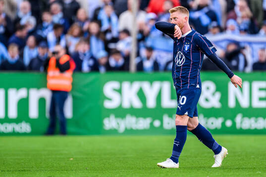 Malmö FFs Anders Christiansen deppar