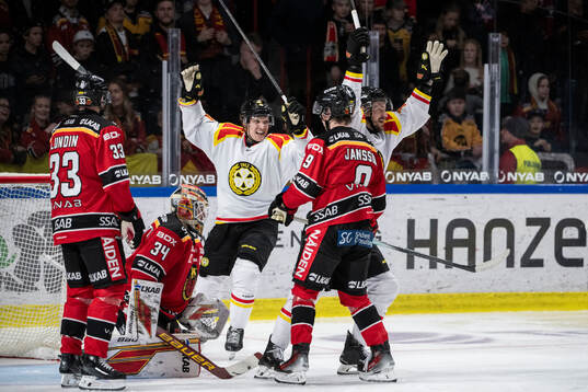 Brynäs Jakob Silfverberg jublar