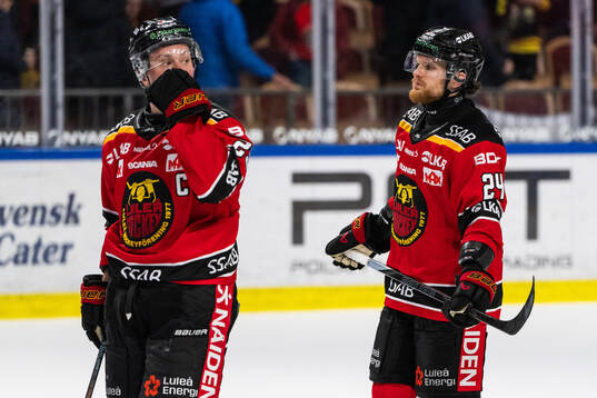 Luleås Erik Gustafsson och Brendan Shinnimin deppar