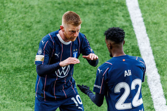 Malmö FFs Anders Christiansen och Taha Ali