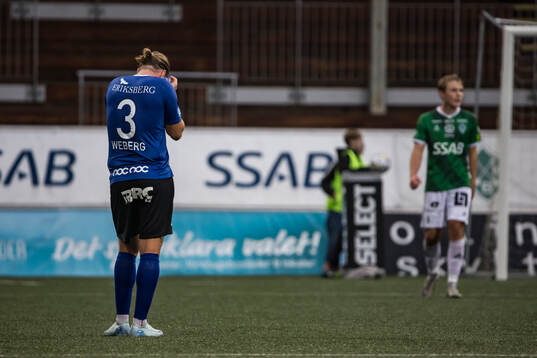 Trelleborgs Charlie Weberg deppar