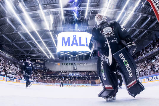 Linköpings målvakt Christian Heljanko deppar