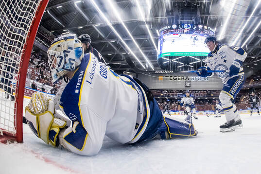 Leksands målvakt Marcus Gidlöf