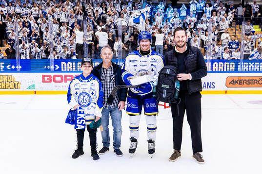Leksands Justin Glenn Kloos utsedd till matchens lirare