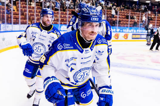 Leksands Justin Glenn Kloos jubel