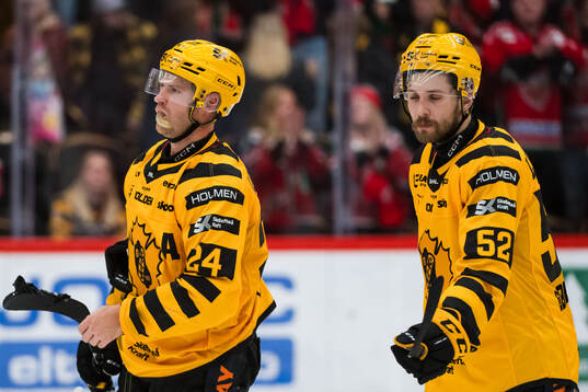 Skellefteås Oscar Lindberg och Arvid Lundberg deppar