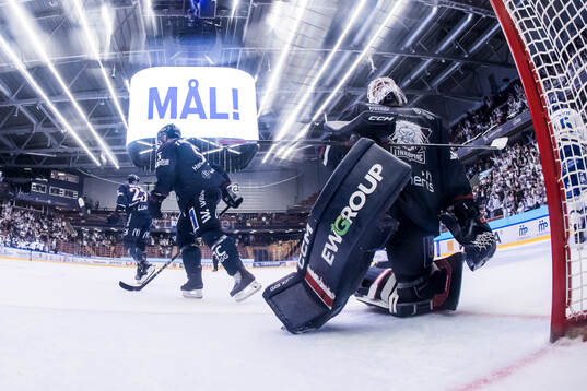 Linköpings målvakt Christian Heljanko deppar