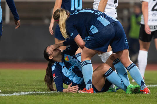 Djurgårdens Beata Kollmats har ont