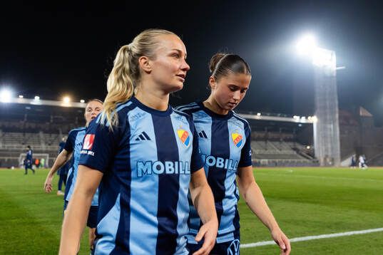 Djurgårdens Tove Almqvist och Meja Staffansson