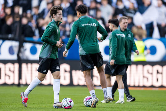 Sverre Halseth Nypan of Rosenborg warms up