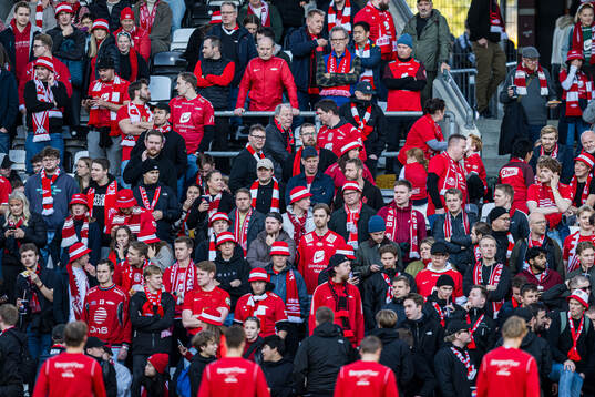 Spectators in the stands