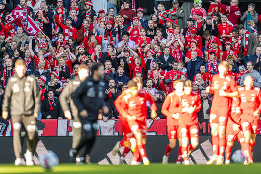 Spectators in the stands