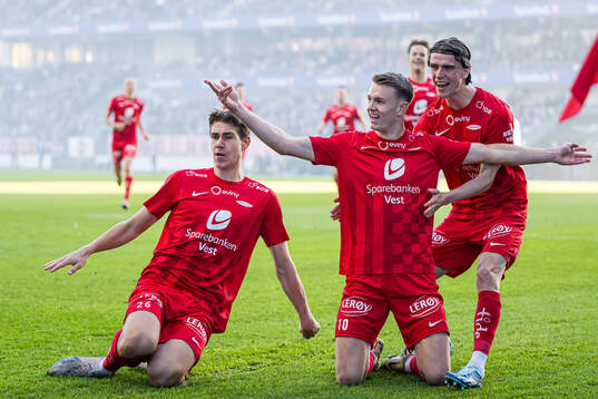 Emil Kornvig of Brann celebrates