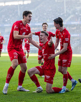 Emil Kornvig of Brann celebrates