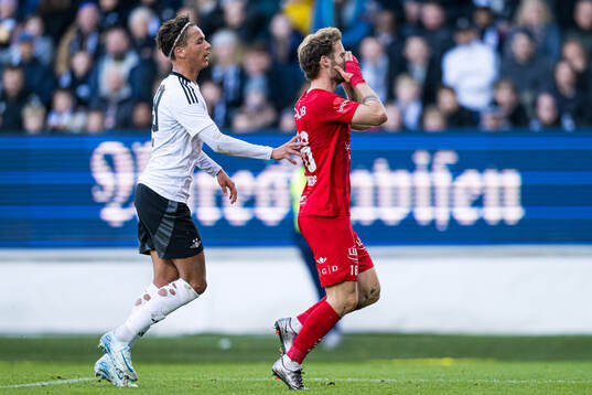 Ole Didrik Blomberg of Brann reacts