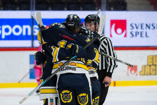 HV71s spelare jublar