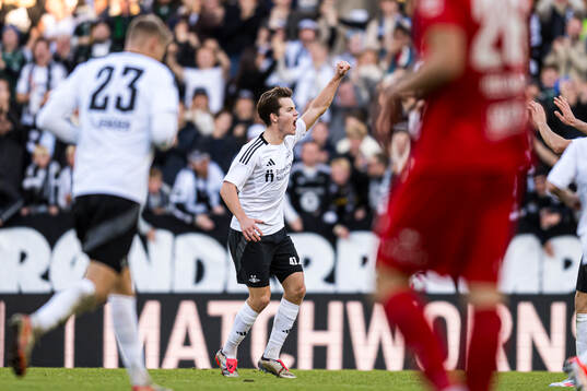 Sverre Halseth Nypan of Rosenborg celebrates
