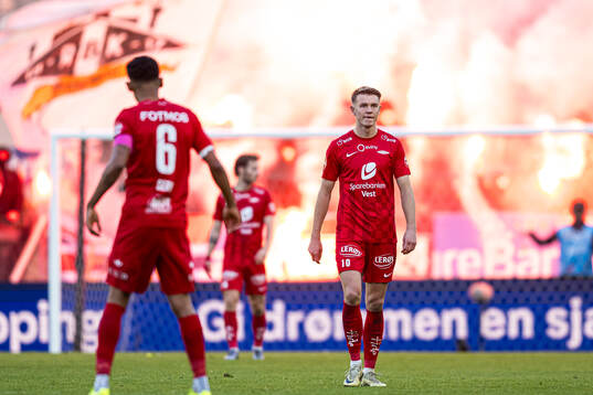 Emil Kornvig of Brann looks dejected